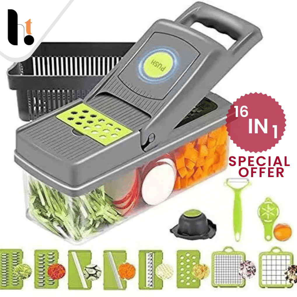 16-In-1 Multifunctional Vegetable Chopper& Slicer