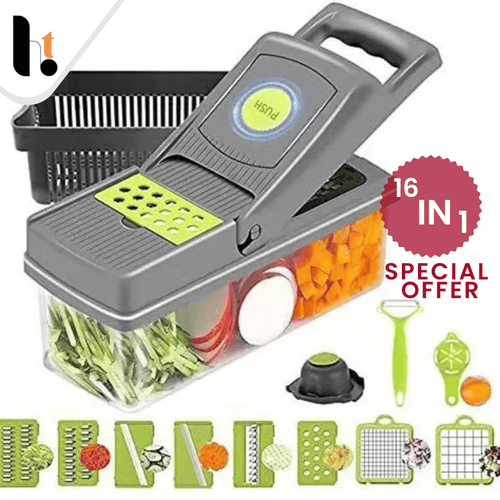 16-In-1 Multifunctional Vegetable Chopper& Slicer