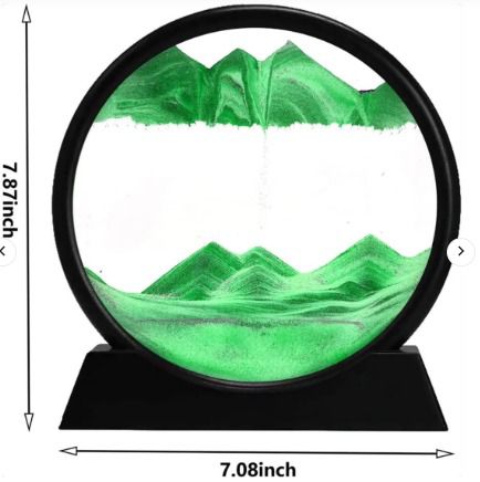 3D Moving Sand Art - Showpiece - Home Decoration ( Random Color)